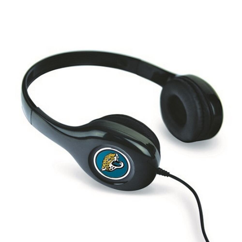 NFL Jaguars Stereo Headphones Jacksonville Team Logo Cell Tablets Laptops New